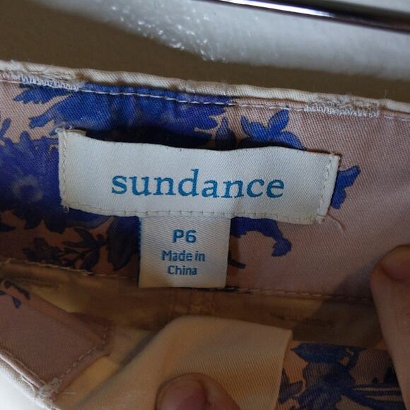 SUNDANCE Women's Khaki Chino Pants P6 Cotton Casual Preppy Neutral - Picture 3 of 10